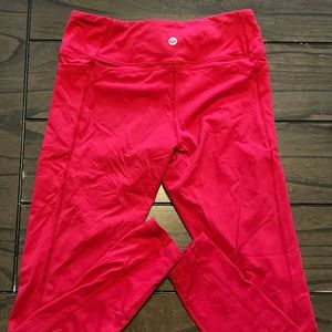 Women’s large, Senita Athletics, red leggings